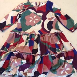 Tea Collection Long-Sleeve Swirly Dress Sz 6